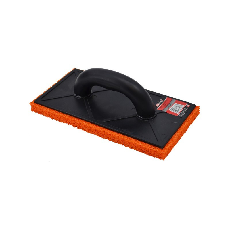 AWTOOLS Терка шлифовальная пластмассовая 270х130 мм, оранжевая  губка из гидрорезины 18 мм
