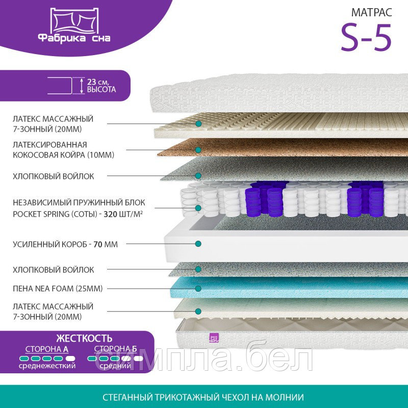 Матрас Фабрика Сна S-5 - фото 2 - id-p98236745