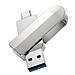 USB-накопитель USB 3.0 + Type-C 16GB UD10 серебристый Hoco, фото 2