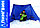 Зимнее укрытие для рыбака Пингвин Крыло Комфорт 175*525 (синий), фото 5
