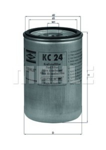 KC24 KNECHT фильтр топливный! H118 d76.5 M16x1.5\ Scania 2/3,Volvo F/FH/FL,RVI Kerax/Midliner/Magnum,MAN