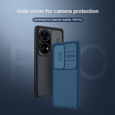 Чехол-накладка Nillkin CamShield Pro Черная для Huawei P50 Pro - фото 7 - id-p191975210