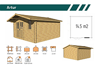 Садовый домик Artur 44 4,1х4,1 v.1