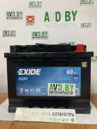 Автомобильный аккумулятор Exide AGM EK600 (60 А/ч) - фото 1 - id-p188356984