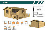 Садовый домик Gloria 34 5x5 v.1