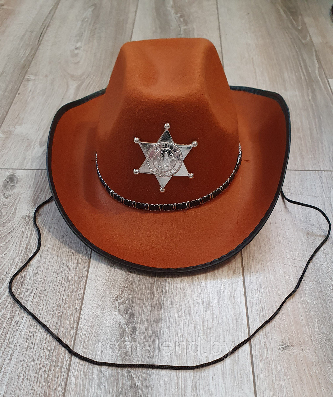 Шляпа Шерифа со звездой ,черная ( ковбойская шляпа) - фото 6 - id-p166921716