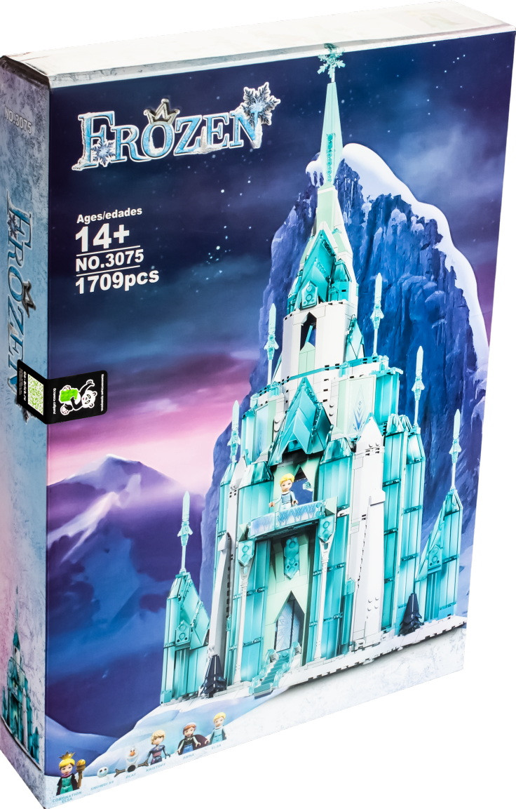 Конструктор Ледяной замок 3075 копия LEGO Disney Frozen 43197 серия Принцессы Дисней, 1709 дет., 9 фигурок - фото 1 - id-p191977505