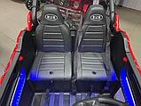 Детский электромобиль RiverToys T777TT 4WD (красный паук) Buggy Полноприводный, двухместный, фото 3