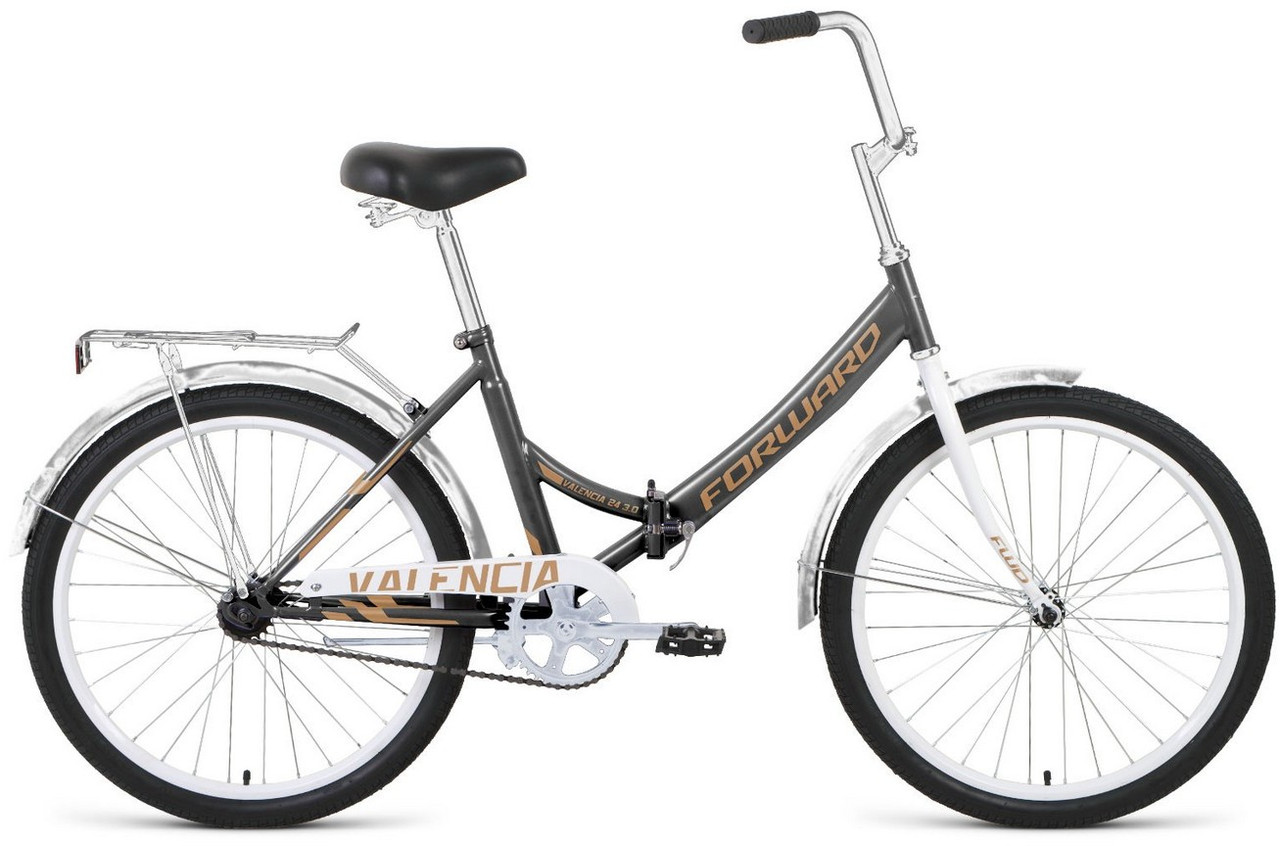 Спортивный велосипед Forward VALENCIA 24 3.0 (16 quot; рост) темно-серый/бежевый 2021 год (RBKW1YF43002) - фото 1 - id-p191980419