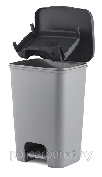 Контейнер для мусора с педалью, рамкой и лотком Essentials 40L - фото 2 - id-p107895793