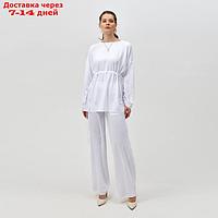 Костюм женский (туника, брюки) MINAKU: Casual Collection цвет белый, р-р 46