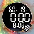 Часы НАСТЕННЫЕ электронные интерьерные  250*250*27 мм., фото 4