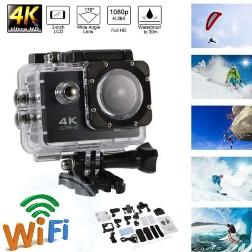 Экшн камера 4К Ultra HD Sports (4K WiFi Action Camera). Качество А - фото 10 - id-p105989775