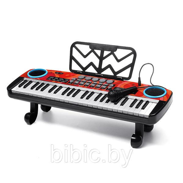 Синтезатор детский с микрофоном 49 клавиш с микрофоном