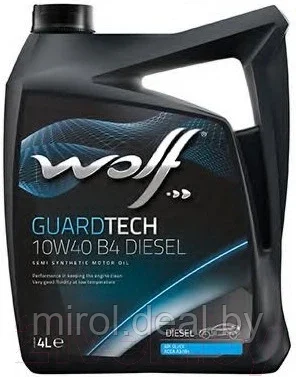 Моторное масло WOLF Guardtech B4 Diesel 10W40 / 23126/4 - фото 1 - id-p192011059