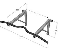 Турник настенный изогнутый арт. ТНИ1050500