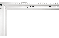 Угольник строительный алюминиевый 350мм Topex 30C364