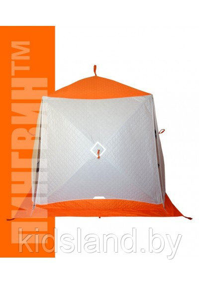 Зимняя палатка Призма Термолайт 185*185 Композит (3-сл) (бело-оранжевый)
