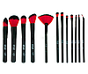 Набор кистей для макияжа в тубусе KYLIE RED/Black, 12 шт, фото 2