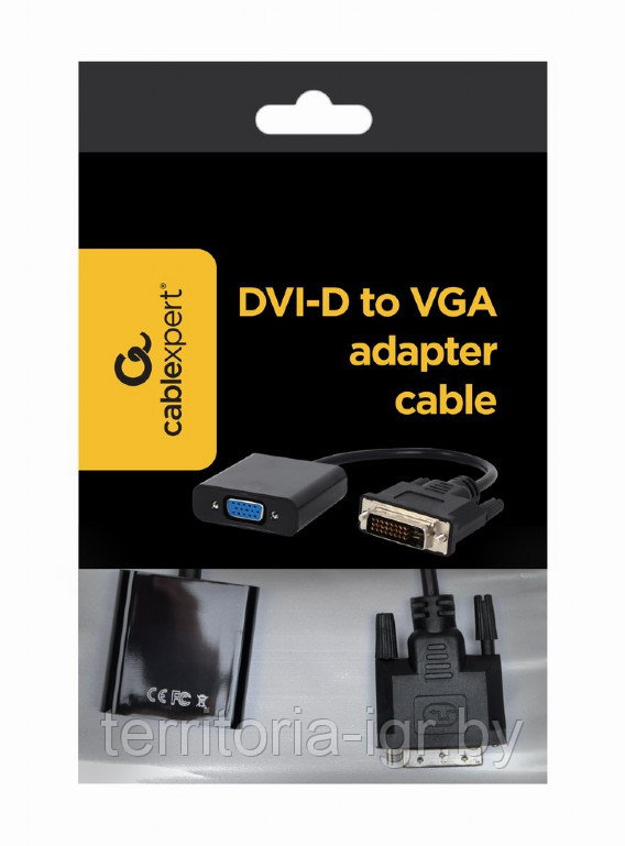 Адаптер DVI-D - VGA A-DVID-VGAF-01 Cablexpert - фото 1 - id-p192112157