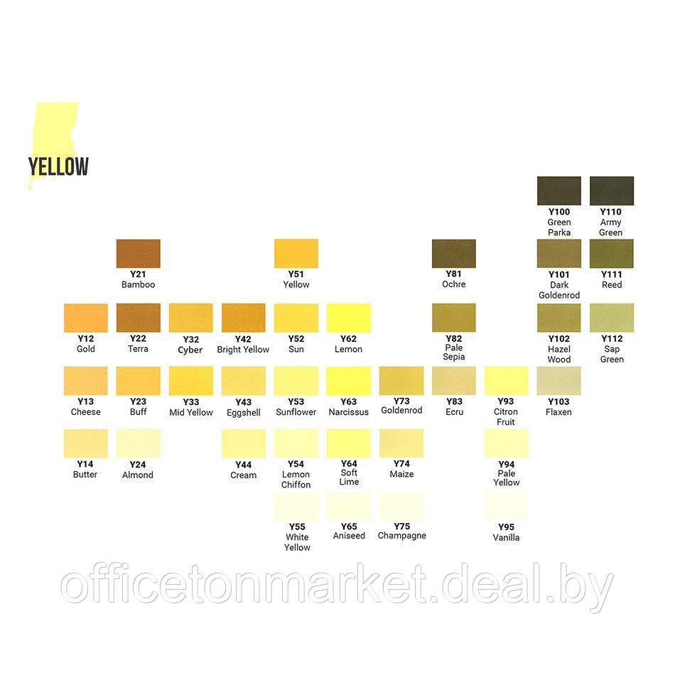 Маркер перманентный двусторонний "Sketchmarker", Y33 желтый средний - фото 2 - id-p158202705
