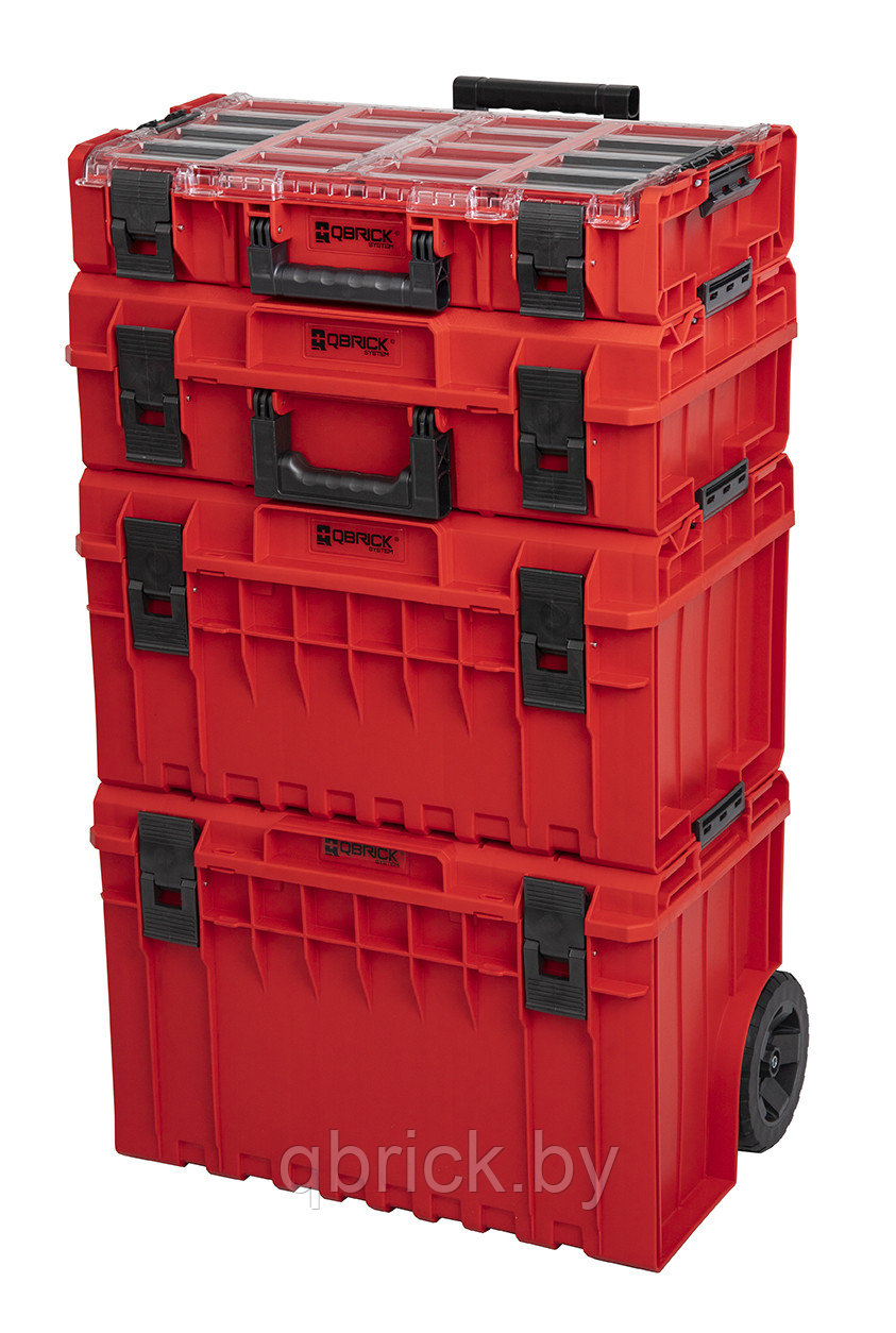 Набор ящиков Qbrick System ONE Red Ultra HD 4 в 1, красный