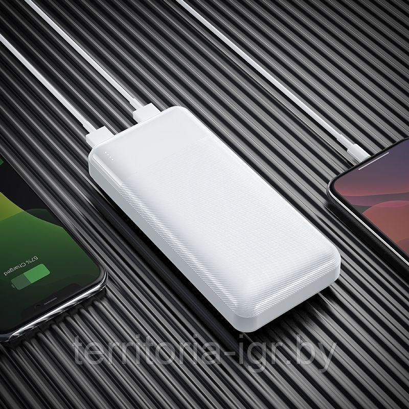 Внешний аккумулятор power bank J72A 20000mAh 2А белый Hoco - фото 4 - id-p192114888