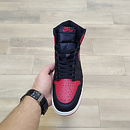 Кроссовки Air Jordan 1 Retro High OG “Bred” с мехом, фото 4