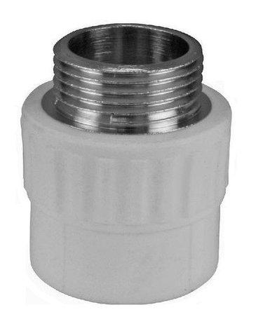 Ниппель ПП комбинированный наружн.резьба 32х 3/4", серый