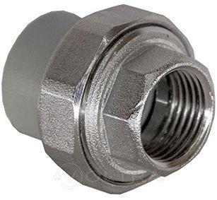 Американка ПП внутр. резьба 32х1/2", серый Valfex, фото 2