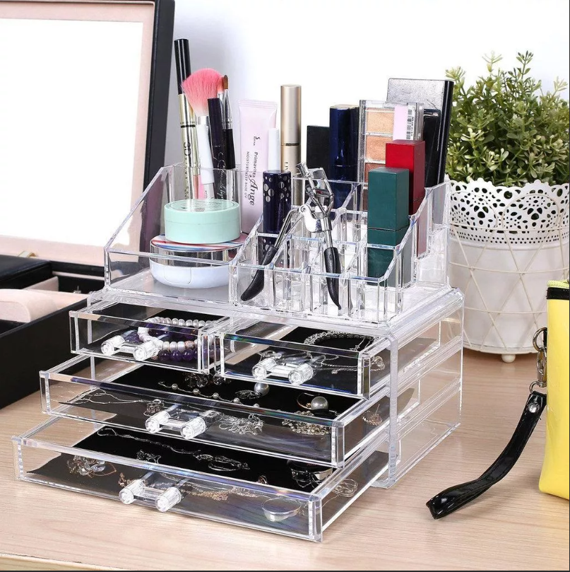 УЦЕНКА Органайзер акриловый для косметики Cosmetic Storage Box 6 полок - фото 2 - id-p192120061