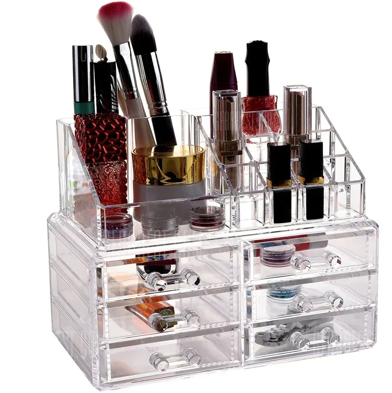 УЦЕНКА Органайзер акриловый для косметики Cosmetic Storage Box 6 полок - фото 3 - id-p192120061