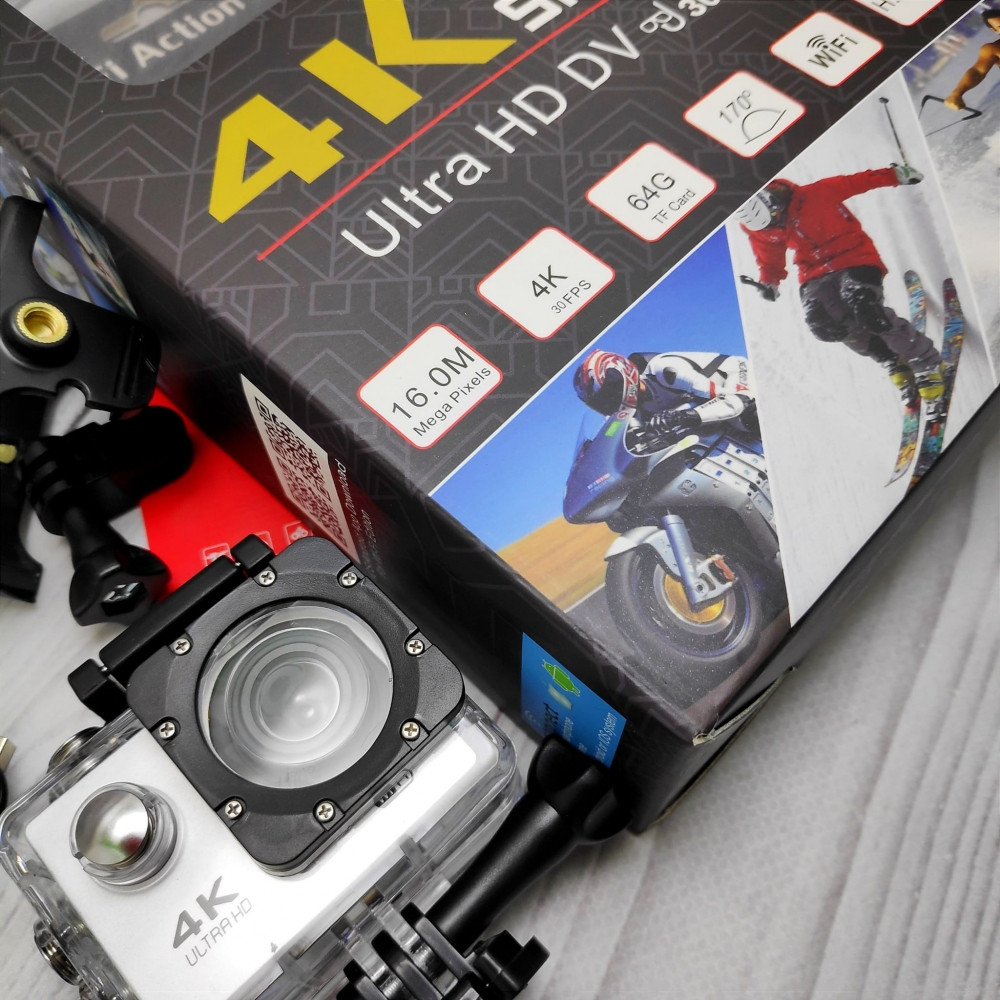 Экшн камера 4К Ultra HD Sports (4K WiFi Action Camera). Качество А Серебро - фото 6 - id-p191736198