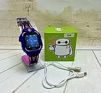 Детские умные часы Smart Baby Watch Q19 (фиолетовый с чёрным)