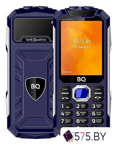 Кнопочный телефон BQ-Mobile BQ-2819 Tank Quattro (синий)