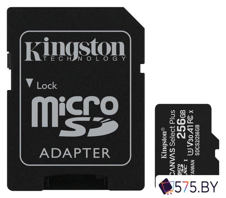 Карта памяти Kingston Canvas Select Plus microSDXC 256GB (с адаптером), фото 1