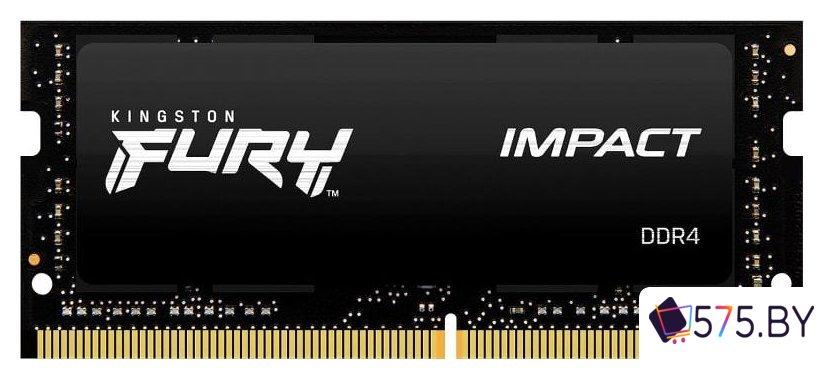 Оперативная память Kingston FURY Impact 16GB DDR4 SODIMM PC4-25600 KF432S20IB/16, фото 1