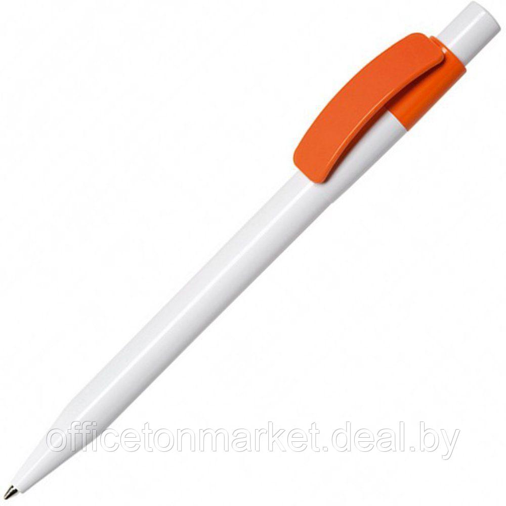 Ручка шариковая автоматическая "Pixel PX B", 1.0 мм, белый, оранжевый, стерж. синий - фото 1 - id-p137124977