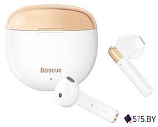 Наушники Baseus Encok W2 (белый/золотистый), фото 2