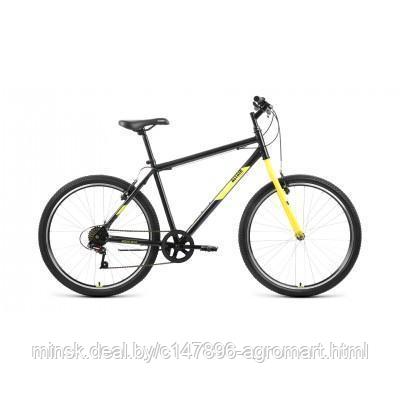 Горный велосипед (хардтейл) Велосипед ALTAIR MTB HT 26 1.0 (26" 7 ск. рост. 17") 2022, черный/желтый, - фото 1 - id-p192133847