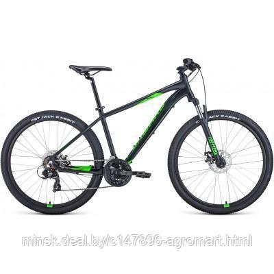 Горный велосипед (хардтейл) Велосипед FORWARD APACHE 27,5 2.0 D (27,5" 21 ск. рост. 15") 2022, черный - фото 1 - id-p192133863