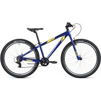 Горный велосипед (хардтейл) Велосипед FORWARD TORONTO 26 1.2 (26" 7 ск. рост. 13") 2022, синий/желтый,
