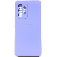 Силиконовый чехол Silicone Case с закрытым низом и защитой камеры лавандовый для Samsung Galaxy A73