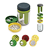 СПИРАЛЬНЫЙ СЛАЙСЕР С ТРЕМЯ ЛЕЗВИЯМИ И КОНТЕЙНЕРОМ 3 В 1 HAND-HELD SPIRALIZER, фото 2