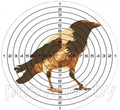 Мишень картонная "Ворона".