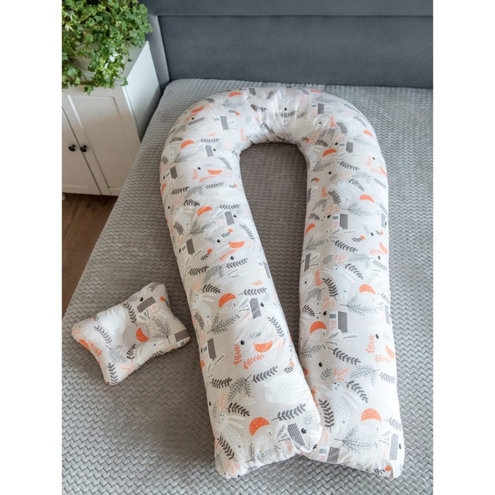 Подушка для беременных «U Комфорт» и подушка для младенцев «Малютка», принт В лесу - фото 1 - id-p192214045