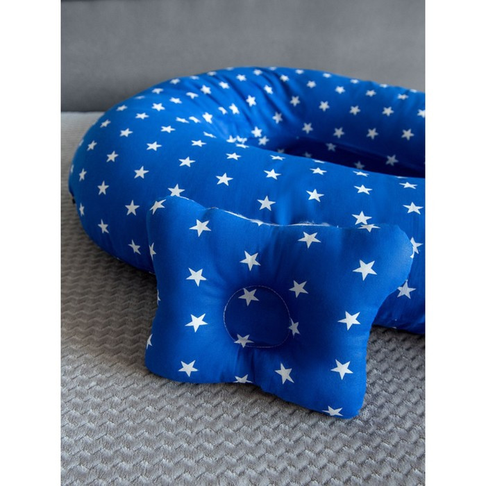 Подушка для беременных «U Комфорт» и подушка для младенцев «Малютка», принт Звездочки синие 934878 - фото 2 - id-p192214052