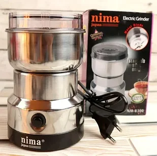 Электрическая роторная кофемолка из нержавеющей стали  Nima, 150Вт измельчитель для кофе