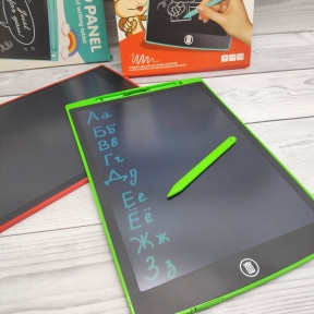 Графический планшет для рисования и заметок со стилусом LCD Panel Сolorful Writing Tables 12 Зеленый - фото 1 - id-p191980540