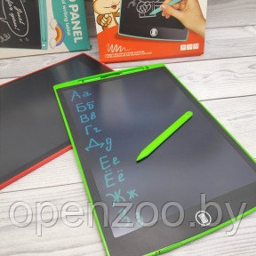 Графический планшет для рисования и заметок со стилусом LCD Panel Сolorful Writing Tables 12 Зеленый - фото 1 - id-p191981102